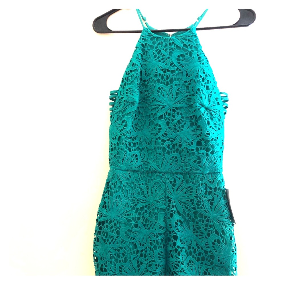Turquoise Lace Dress